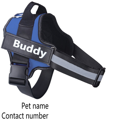 Custom No-Pull Dog Harness, Reflective Adjustable Vest