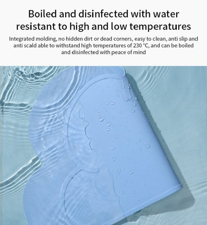 Waterproof Pet Mat For Dog Cat Solid Color Silicone Pet Food Feeding Pad