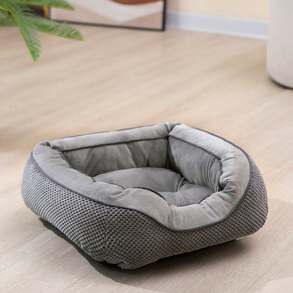 Calming Plush Dog Crate, Bed Washable Anti-Anxiety Mat