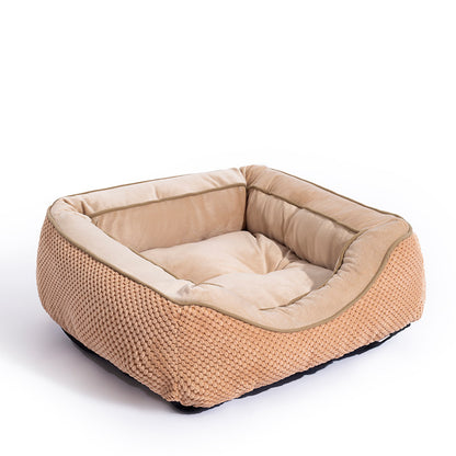 Calming Plush Dog Crate, Bed Washable Anti-Anxiety Mat