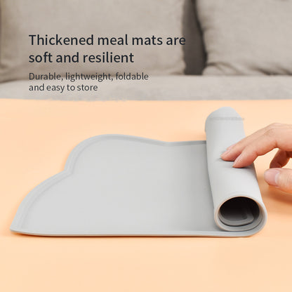 Waterproof Pet Mat For Dog Cat Solid Color Silicone Pet Food Feeding Pad