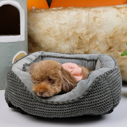 Calming Plush Dog Crate, Bed Washable Anti-Anxiety Mat