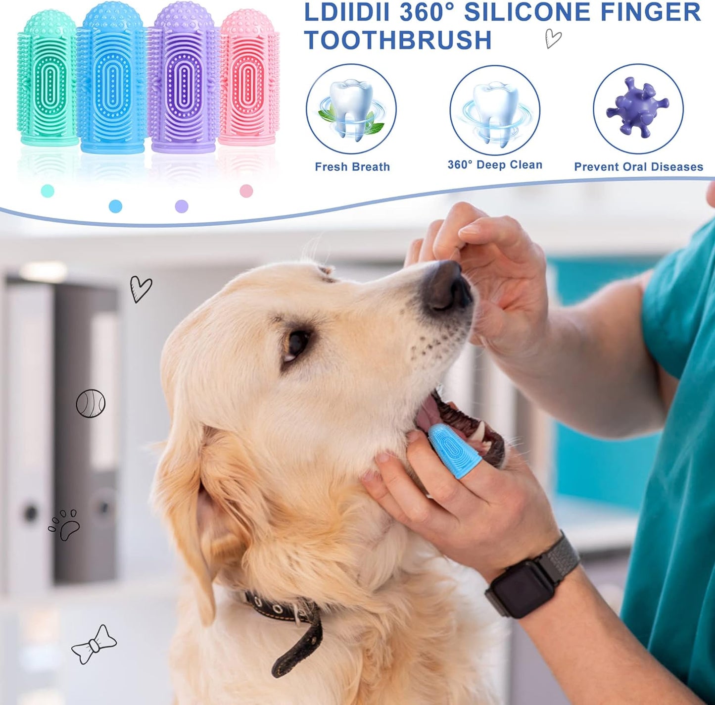 Dental Care Cat Toothbrush Dog Tooth Brush Puppy Toothbrush Pet Toothbrush