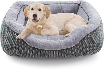 Calming Plush Dog Crate, Bed Washable Anti-Anxiety Mat