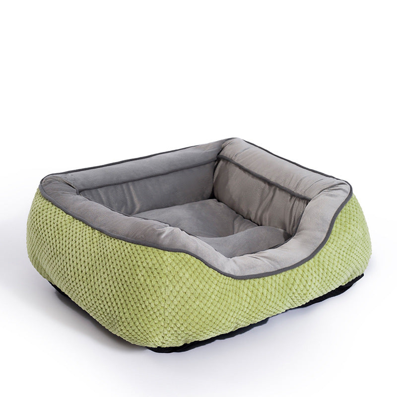Calming Plush Dog Crate, Bed Washable Anti-Anxiety Mat
