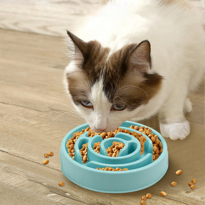Silicone Slow Feeder Dog Bowl, Anti-Choking Puzzle Feeder