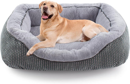 Calming Plush Dog Crate, Bed Washable Anti-Anxiety Mat
