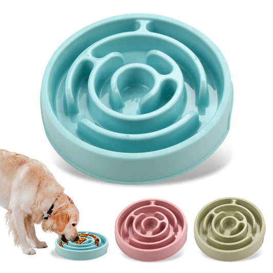 Silicone Slow Feeder Dog Bowl, Anti-Choking Puzzle Feeder